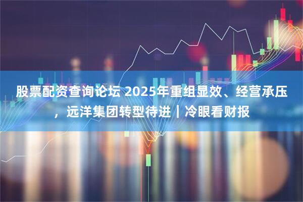 股票配资查询论坛 2025年重组显效、经营承压，远洋集团转型待进｜冷眼看财报